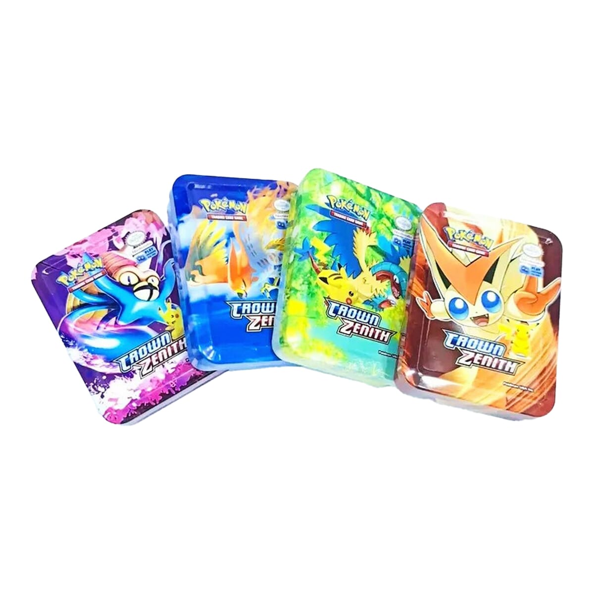 Multiple Design play Cards Tin Box 45pcs Cards With 2 Holographics Cards Included