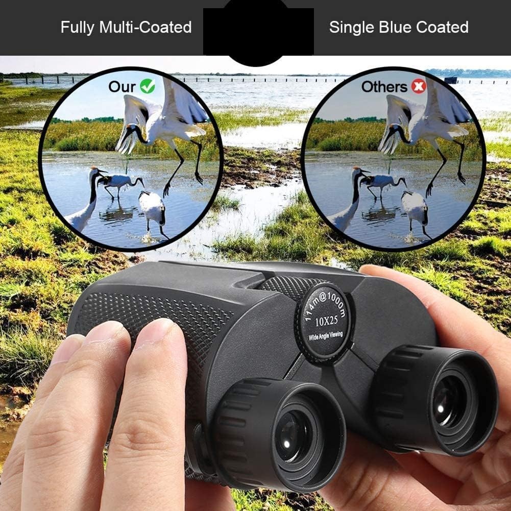 10X25 Binoculars High Power Zoom Binoculars Portable Hunting Telescope Pocket Telescope Sports Life