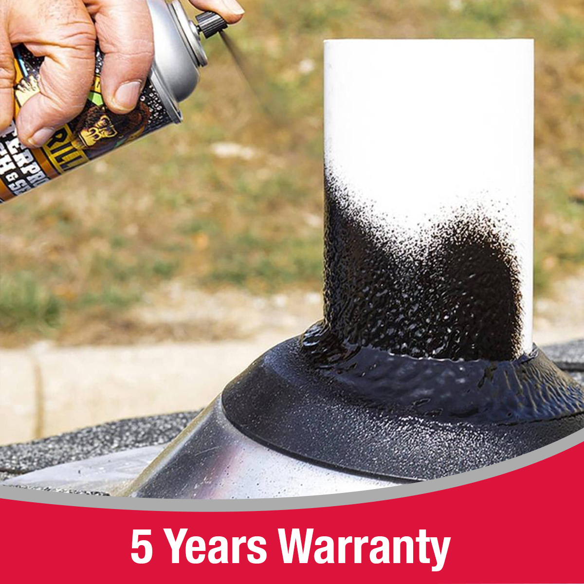 Waterproof Sealant Rubber Spray | Instant Leak Repair Coating | Anti-Leak Spray for Roofs, Walls, Pipes, Cracks & Gutters | Easy to Use Sealant Spray