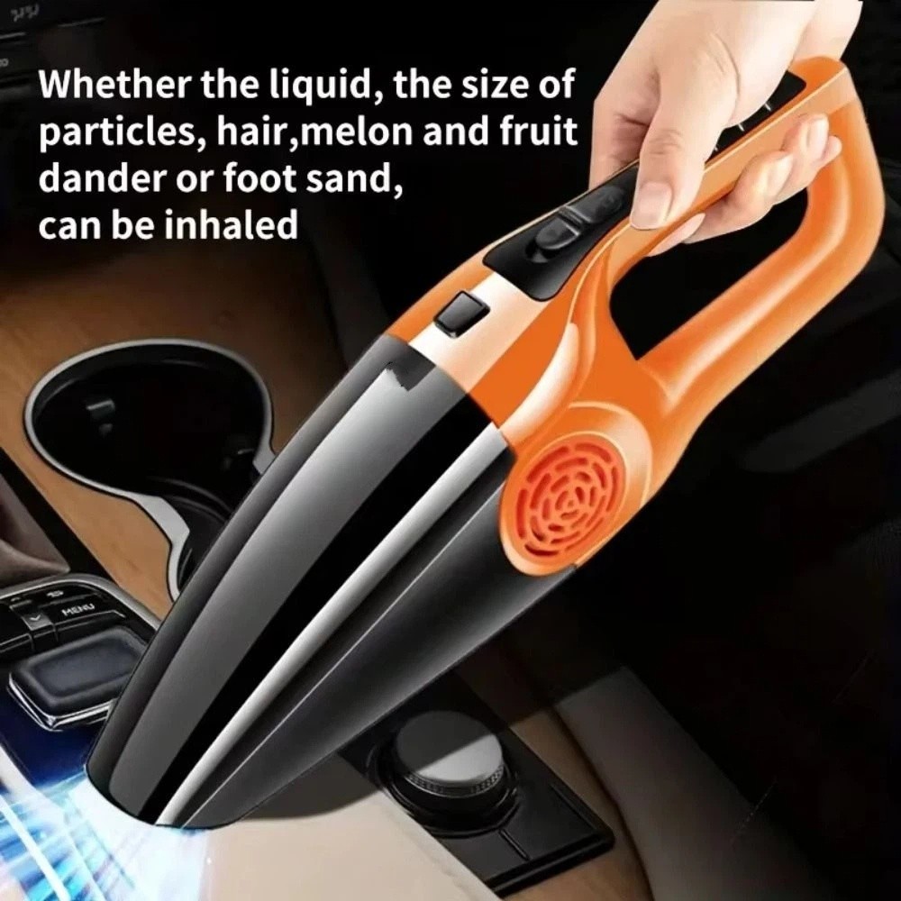 Powerful Device High Power Car Vacuum Cleaner Dry Wet Dual Use Strong Suction Car Interior Vacuum Small Size 12V 120W Car Accessories Automobile