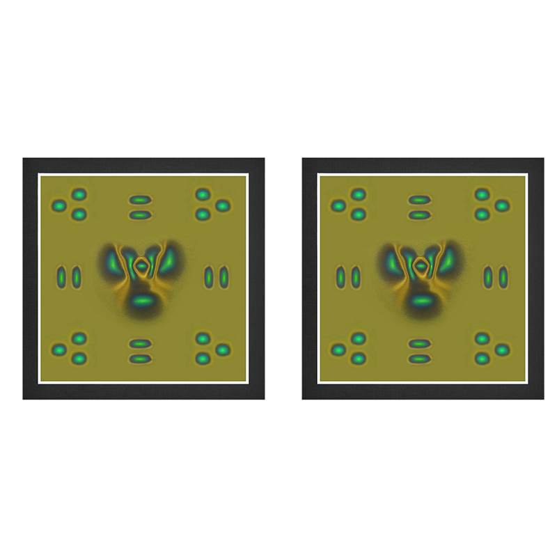 JINMY 2X Magnetic Field Viewing Film,Magnetic Field Detector to See Magnetic Fields for Scientific Project Teaching 4 X 4 Inch