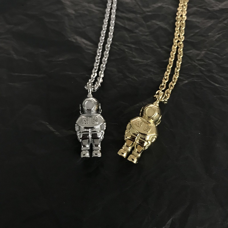 【Mega Sale】Astronaut Stubborn Diver Couple Necklace Men's Women's Hip Hop Steel Pendant Stainless Steel Jewelry