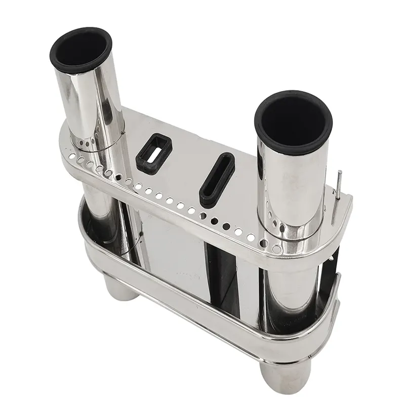 Flush Mount Fishing Rod Holder 2 Tube Link Rod Holder Fishing Tool