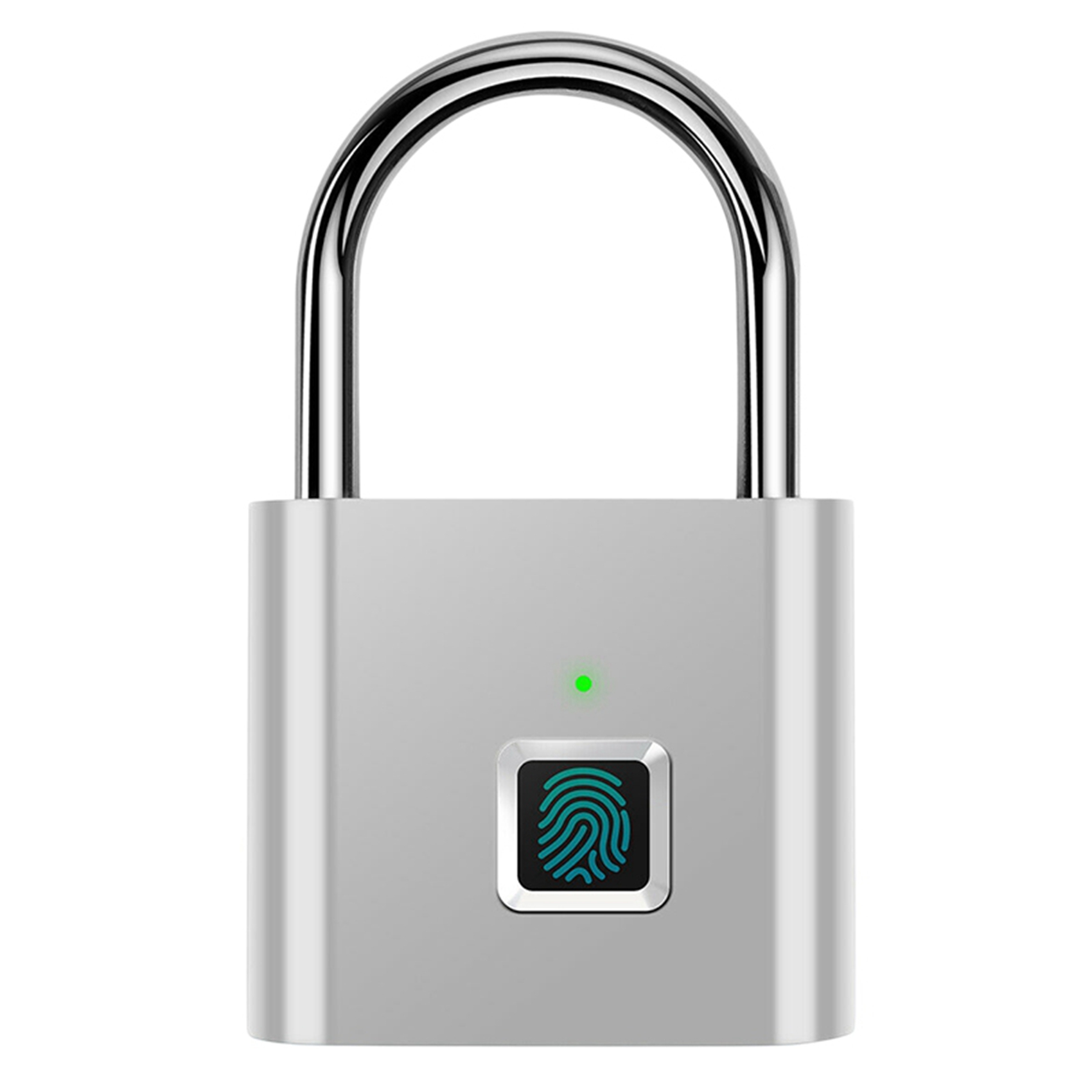 Keyless USB Charging Fingerprint Lock Smart Padlock Waterproof Door Lock Portable Anti-Theft Padlock