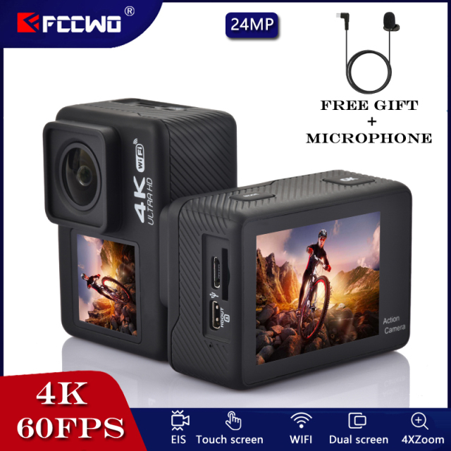 Action Camera With External Mic