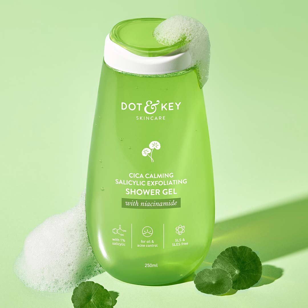 Dot & Key Cica + 1% Salicylic Exfoliating Shower Gel 250ml
