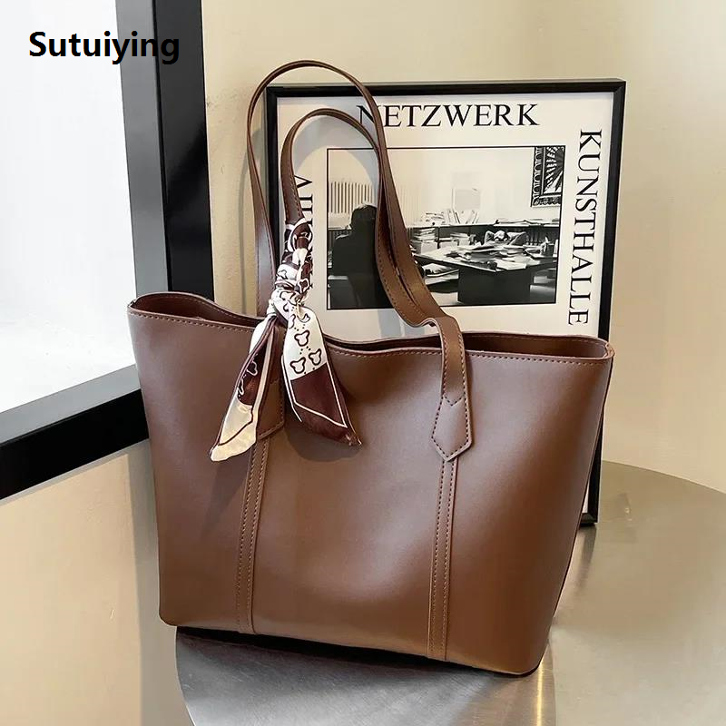 Sutuiying 2025 New Summer Black Handbag Women's Bag Large Capacity Shoulder Bag Niche Commuter Woman Bag Tote Bags Women Handbags bolsa