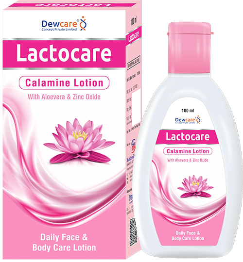 Calamine Lotion | Lactocare | 100ml | with Aloevera & Zinc Oxide