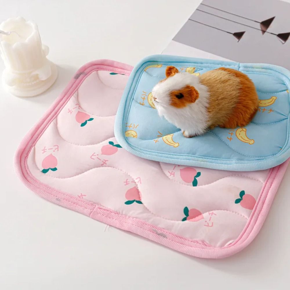 Comfortable Ice Silk Small Pet Cooler Mat Keep Cooling Guinea Pig Cool Feeling Pet Mat Rabbit Hamster Puppy Blanket Summer