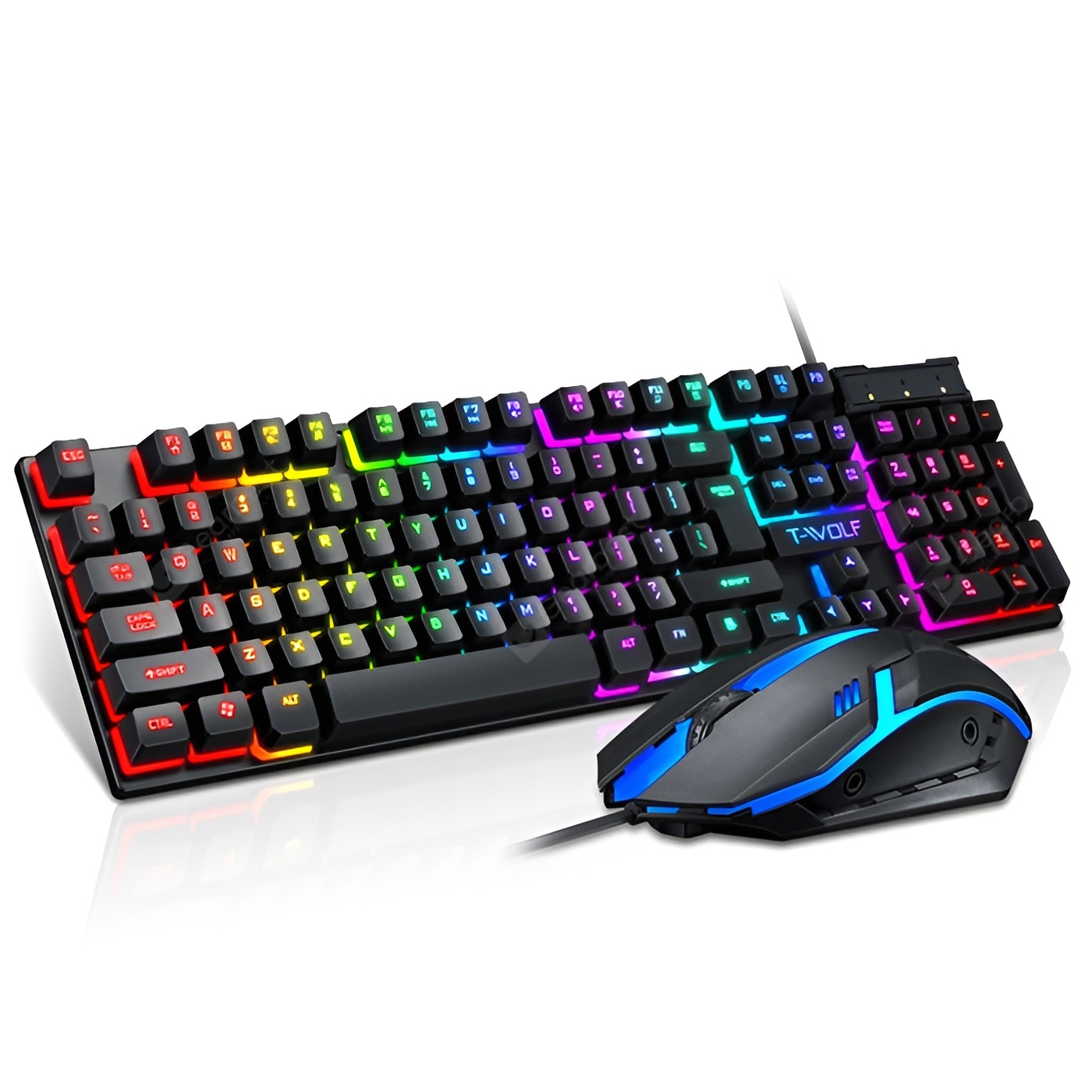T-WOLF TF31 3 In 1 Gaming Combo Set - Mouse + Keyboard + Gaming Mouse Pad