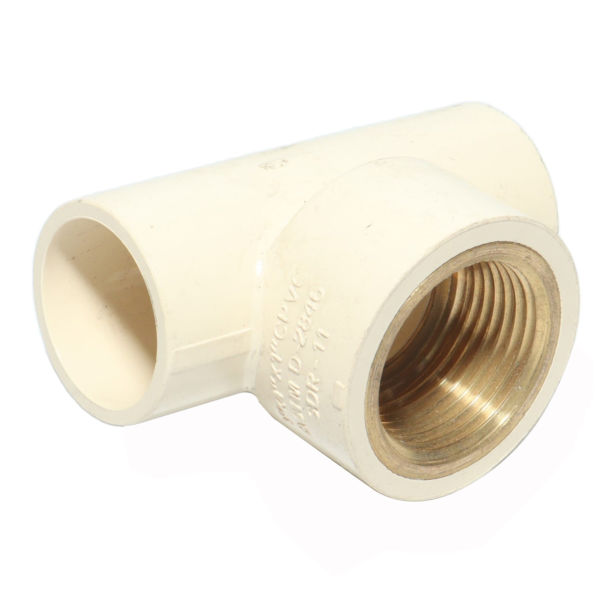 PVC Female Tee Pipe Fitting 3/4”*1/2”