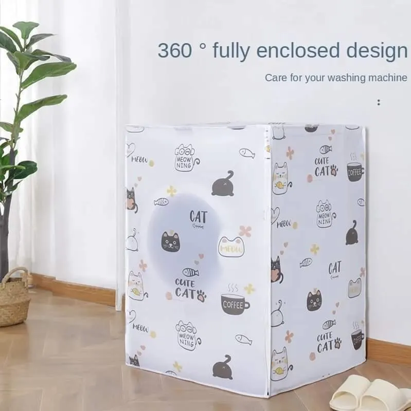 Washing Machine Cover See Through 8-10 Kg ( Color Assorted)