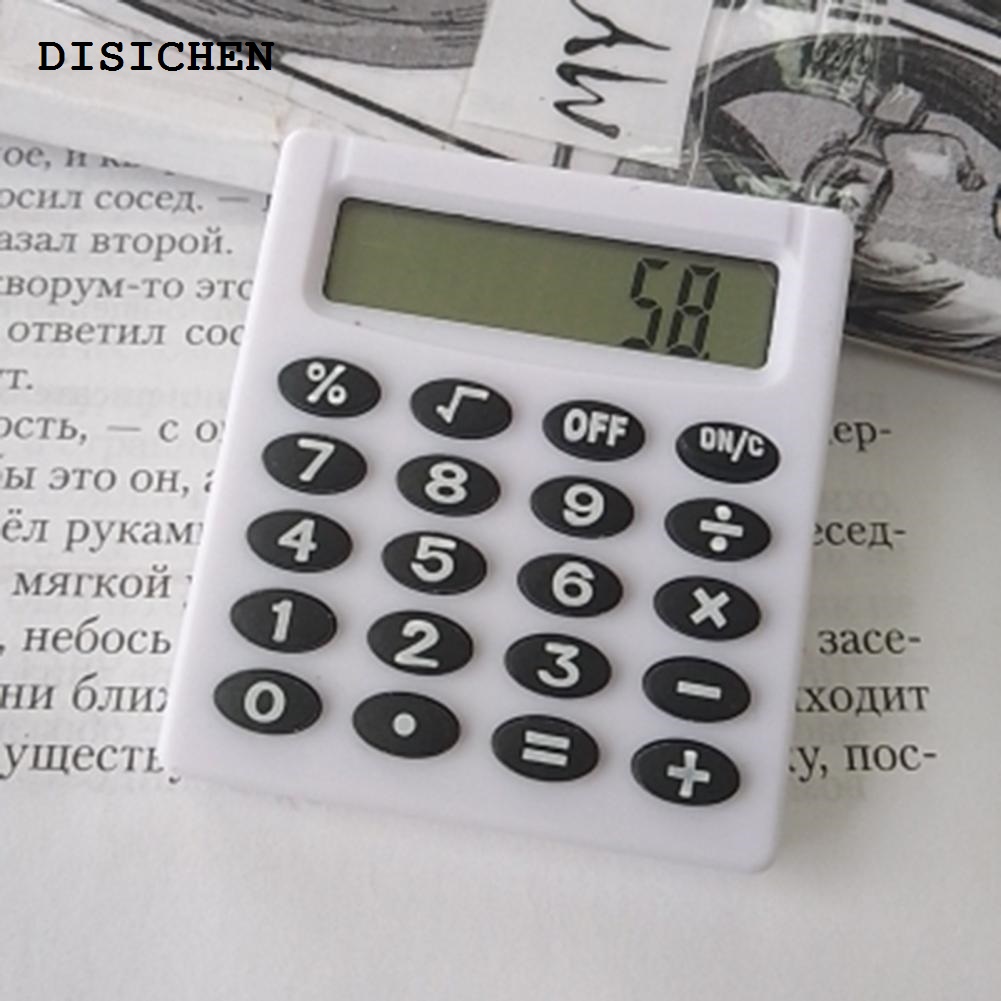 DISICHEN Profesional Eco-friendly Energy Saving Portable High Reliability Handheld Calculator Impact Resistant Student Calculator for Business