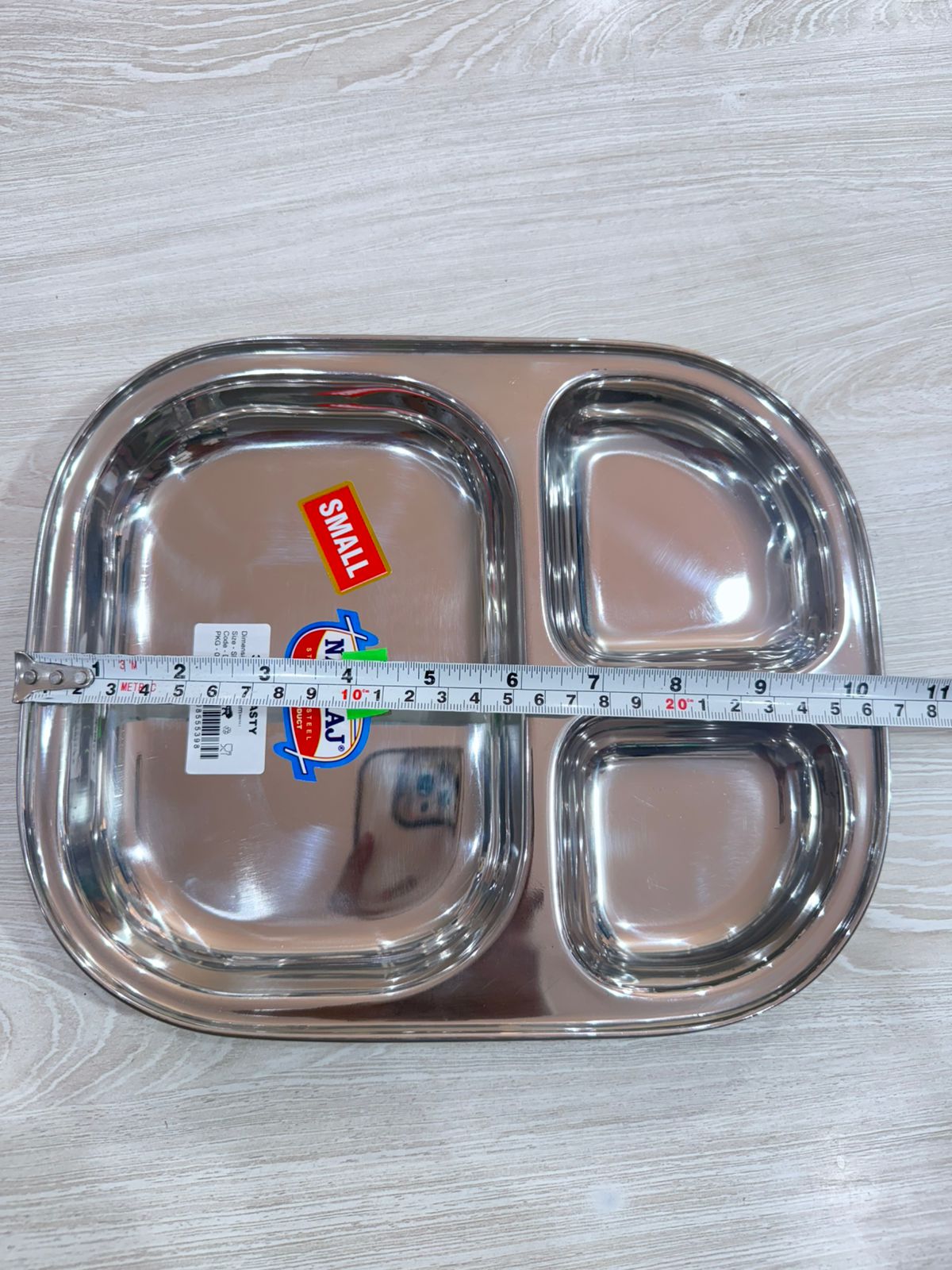 Stainless Steel Baby Khande Thal (10.5'' * 8.5'')