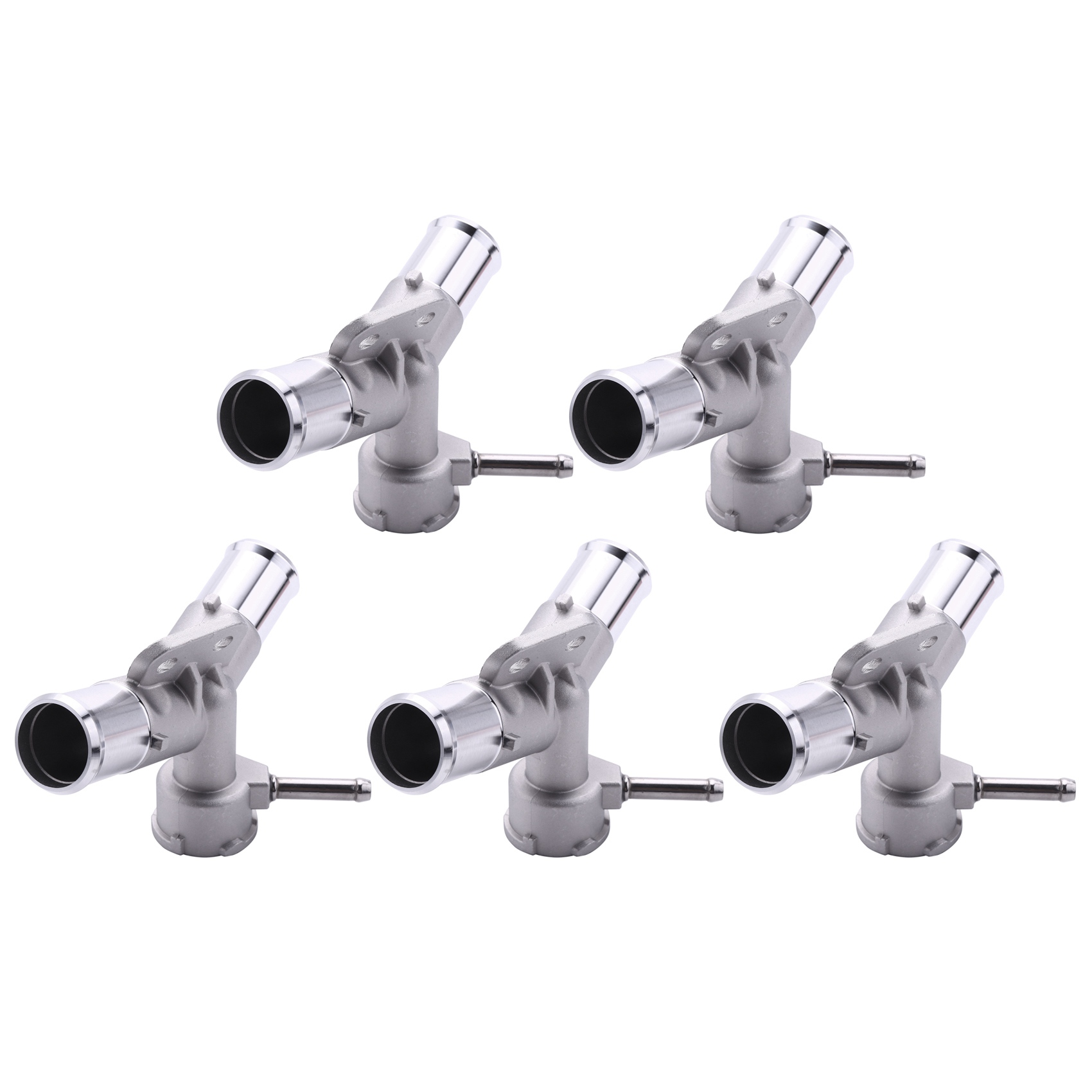 fasdaga 5X Aluminium Engine Radiator Filler Neck Coolant Thermostat Housing Water Pipe for Yaris Belta Vios Vitz