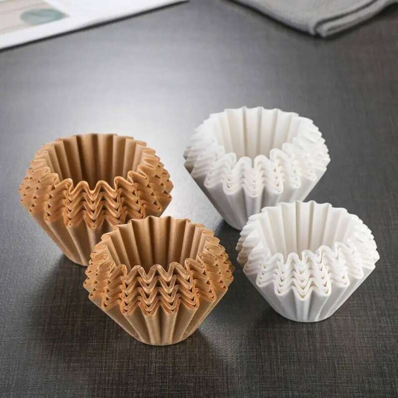 50Pcs/Box Disposable Paper Hand-wash Cake-type Coffee Powder Filter Bag Portable Double Sided Wrinkles