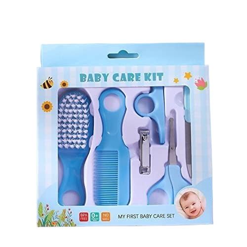 Portable Baby Care Set Multipurpose Infant Baby Manicure Tools Professional Baby Health Accessories - Newborn Care Set with Thermometer, Nail Clipper, Scissors, Brush & More - Safe & Gentle Tools for Infant Care