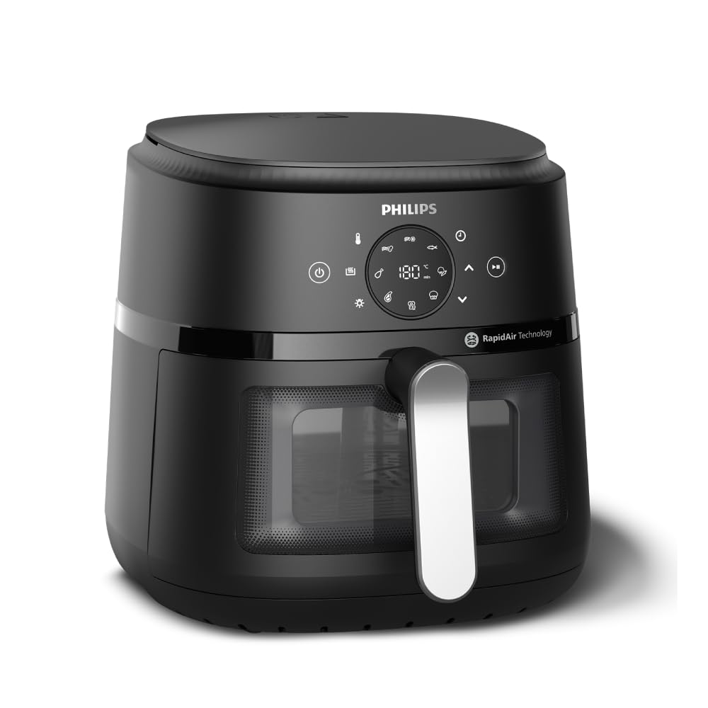 Philips Air Fryer NA231/00,1700 Watt, 6.2 Liter, With Rapid Air Technology ,Cooking Window, Extra Large
