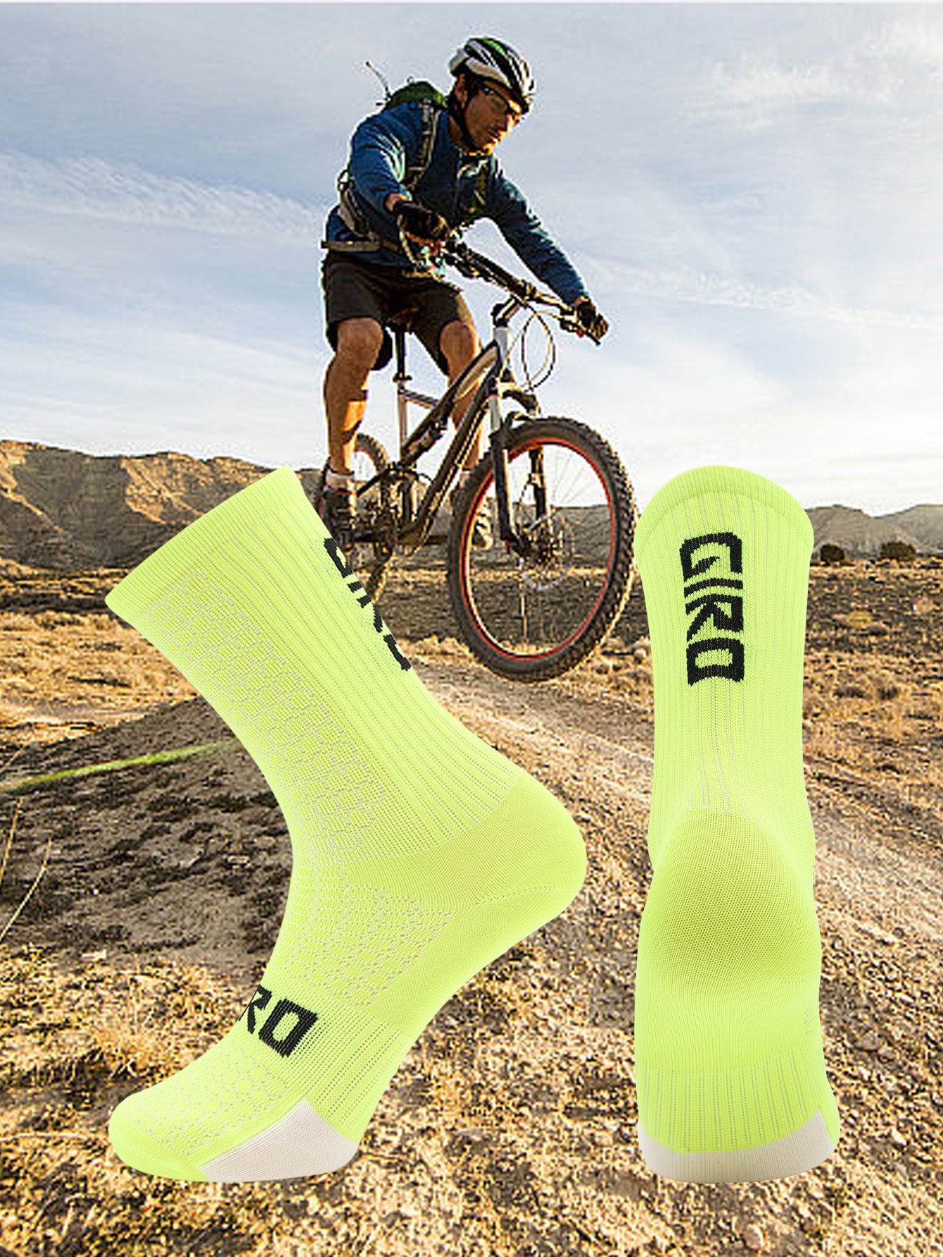 Socks Riding Compression Women's Men's Crew 1 Pair