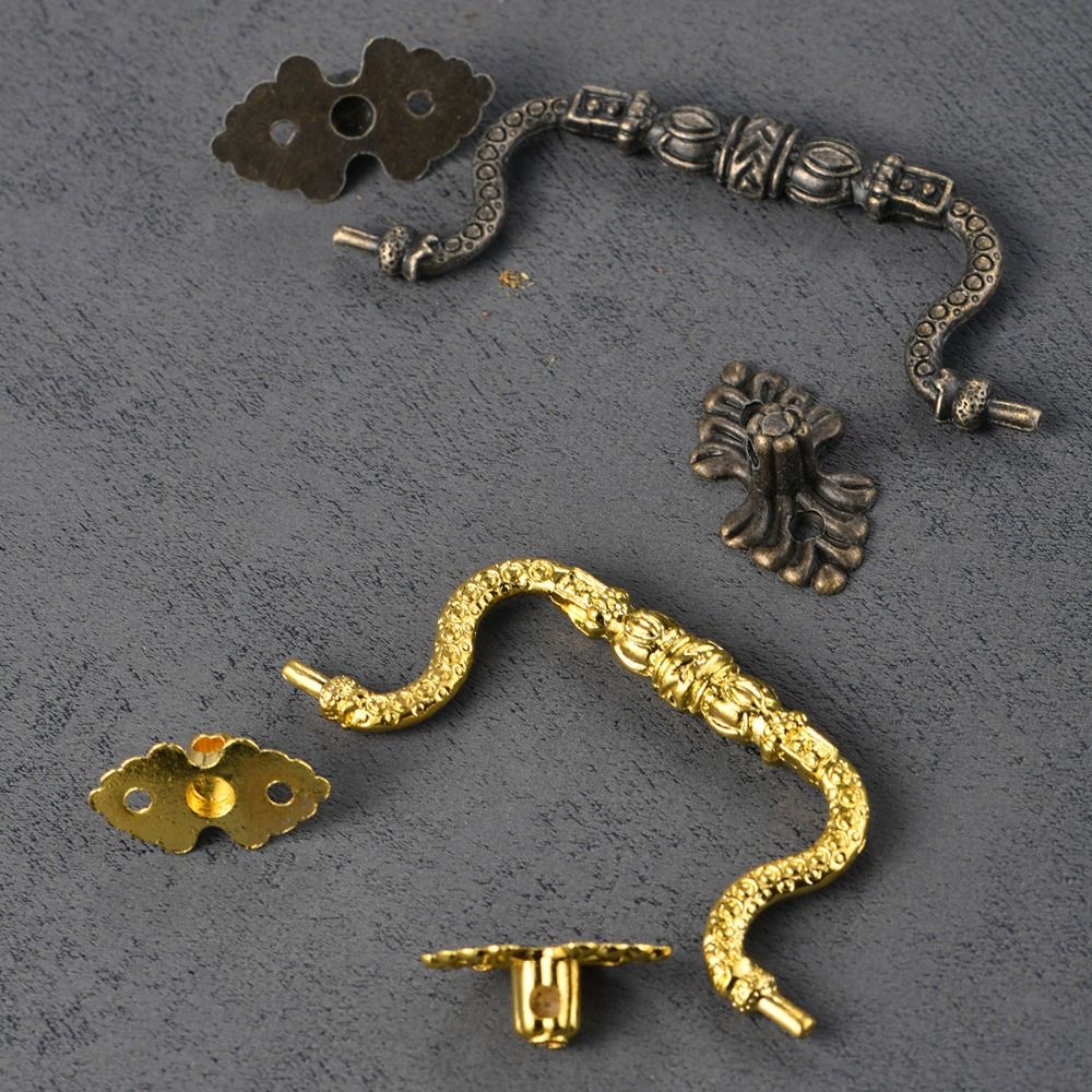 Antique New Chinese Style Vintage Door Handle Bronze Cabinet Pull Classical Zinc Alloy Cupboard Handle Drawer