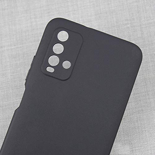 Back Cover for Redmi 9 Power - Liquid Silicone Phone Cover - (Black)