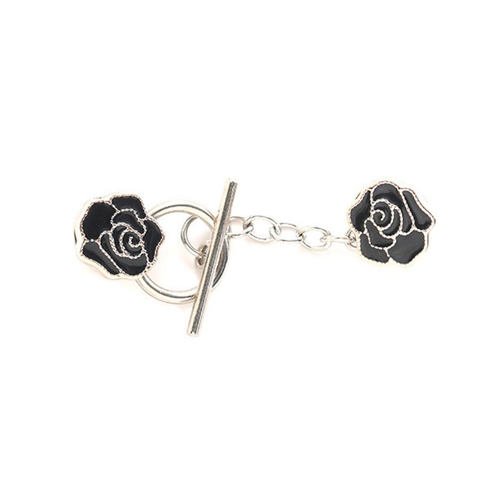 Vintage Rabbit Nail-Free Cardigan OT Buckle Flower Bear Camellia Anti-light Brooch Strawberry Close Neckline Decorative Brooch Trousers