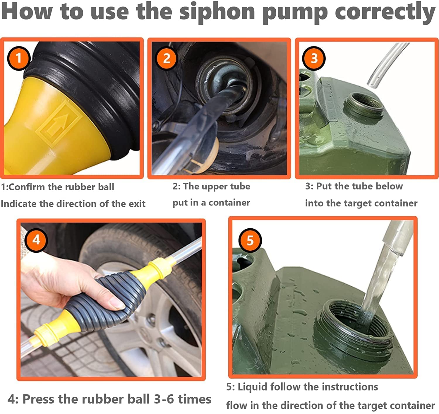 Oil Pump Water Pump Oil Suction Kit Water Suction Kit