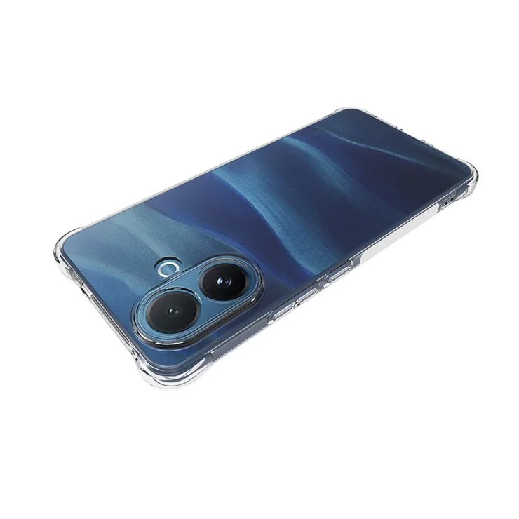 Vivo V60 Lite Soft Transparent TPU With Side Bumped Cover
