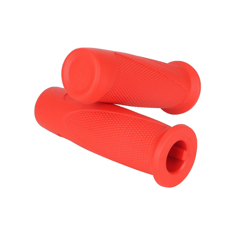 (GGBR) 1 Pair Handle Grip Electric Scooter Anti-Slip Silicone Handlebar Grip Electric Scooter Accessories Red