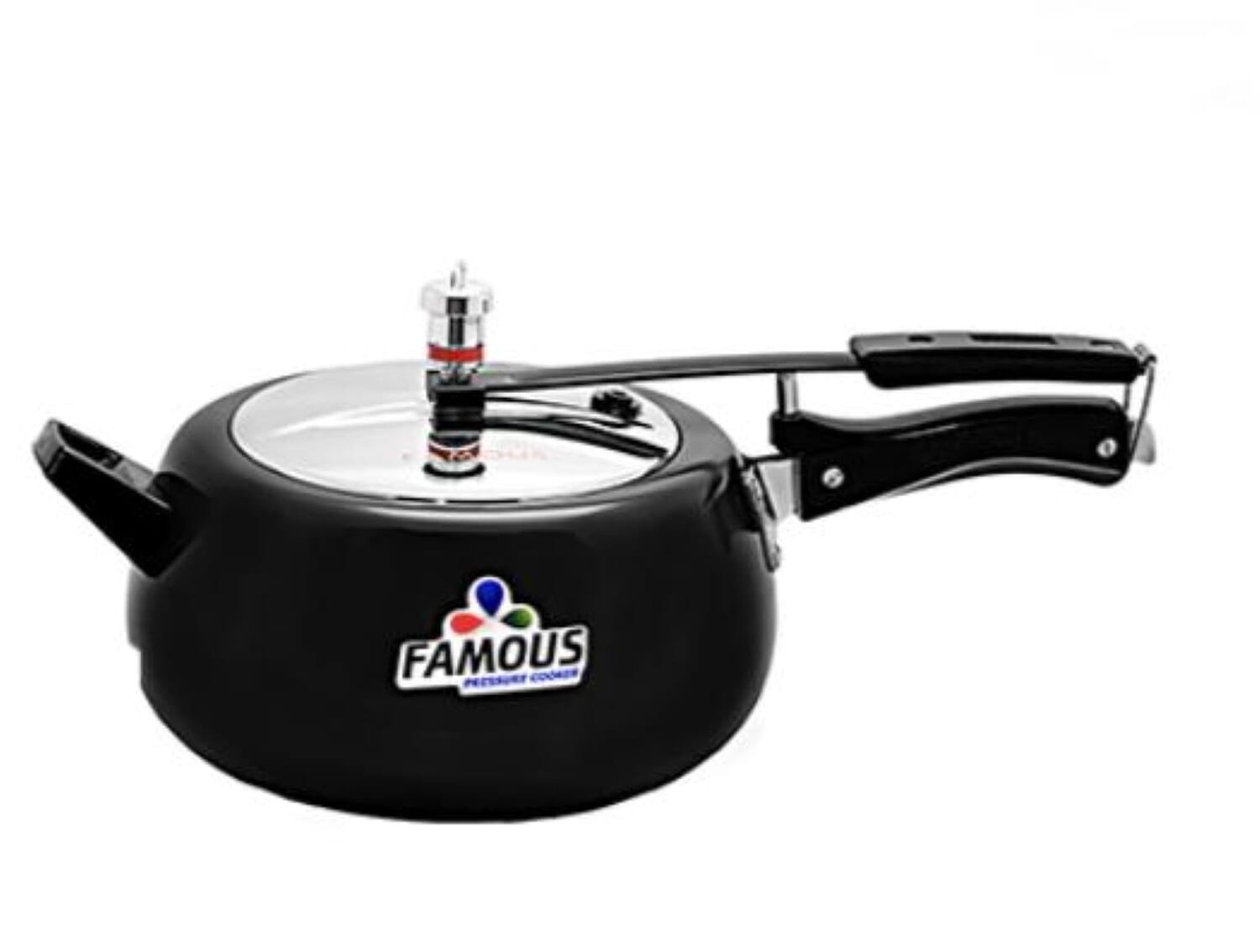 Famous Black High Anodized Pressure Cooker With Induction Base- 5 Litre