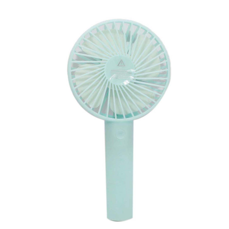 Blue Protable Multifunctional Rechargable Mini Fan With Handle