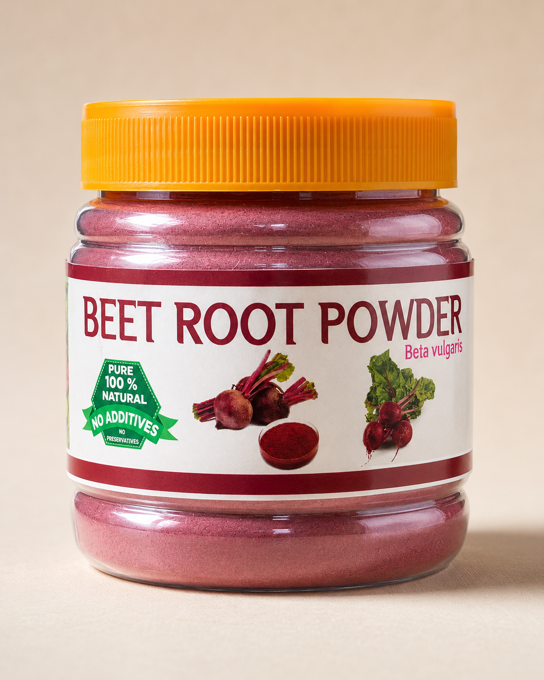 Beet Root Powder 125gm Natural Beetroot Herbal Powder Dietary Supplement & Wellness Powder 100% Natural No Additives