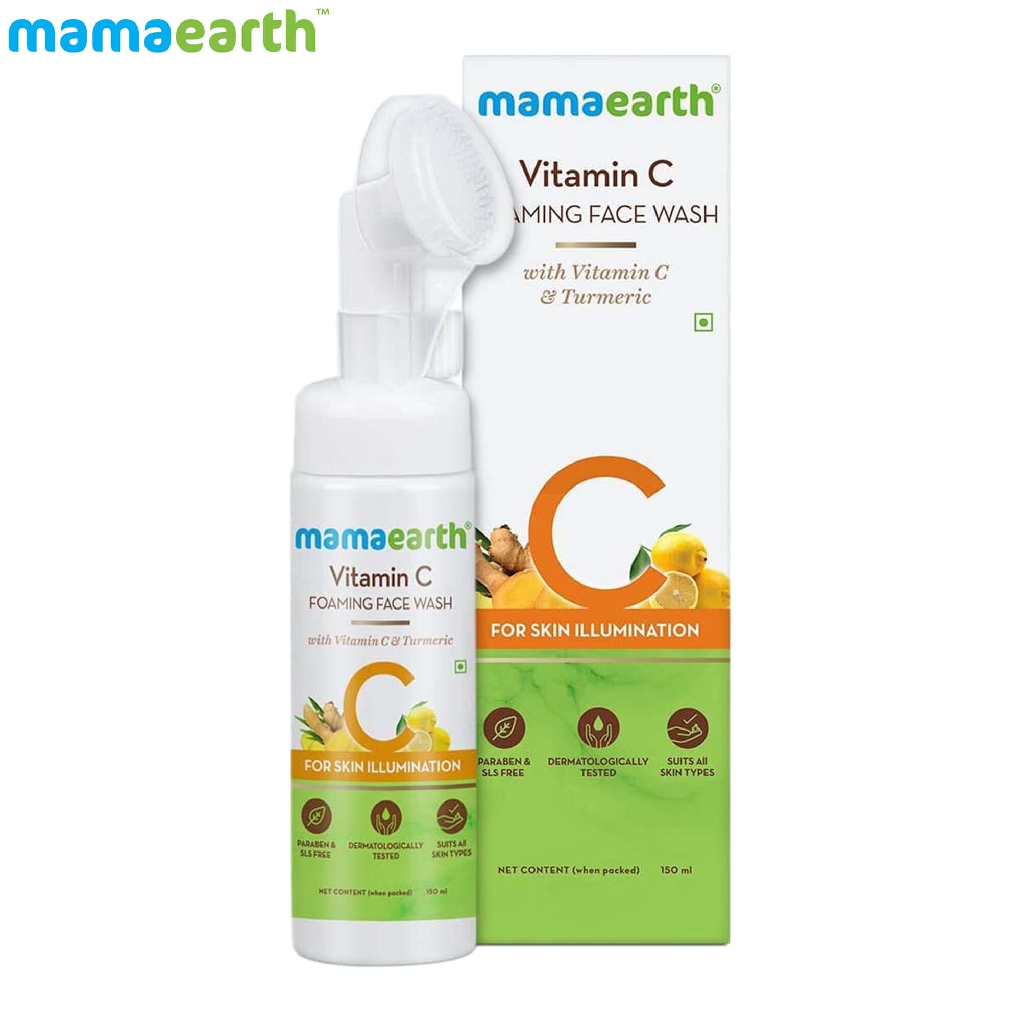 MAMAEARTH VITAMIN C FOAMING FACE WASH, 150ML
