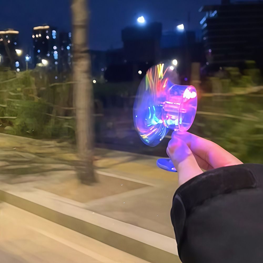 2Pcs Function Wind Powered Motorcycle Handlebar Windmill Car Decoration Light-Up Wheel Motorcycle Handle Decorations Rotating Colorful Bicycle Helmet Decorations For Running