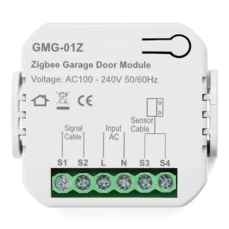 1 PCS Tuya Zigbee Smart Garage Door Controller White ABS App Voice Timing Control for Alexa Home