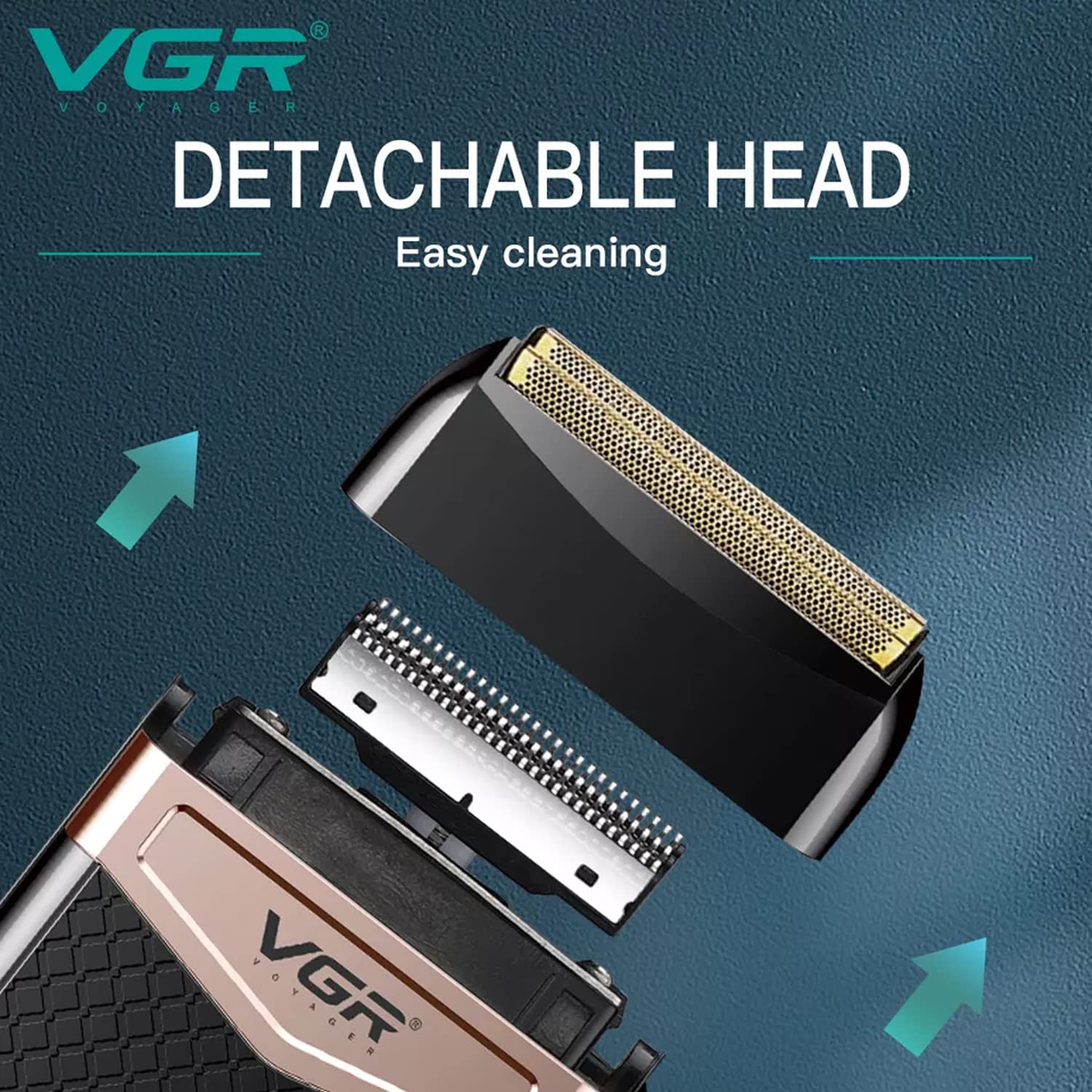VGR V-331 USB Rechargeable Electric Shaver for Men Household Mens Cordless Foil Blead Shaver Shaving Machine