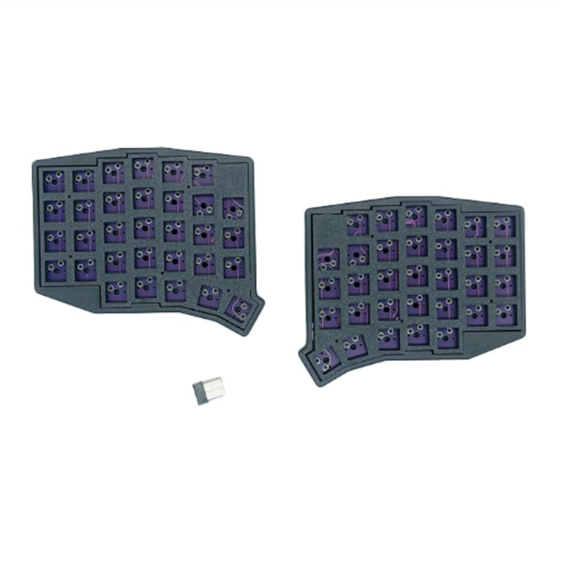 Split Wireless Hot Swap Keyboard 2.4g Single Mode Vial Programming Custom Mechanical Wireless Split Office Use Keyboard