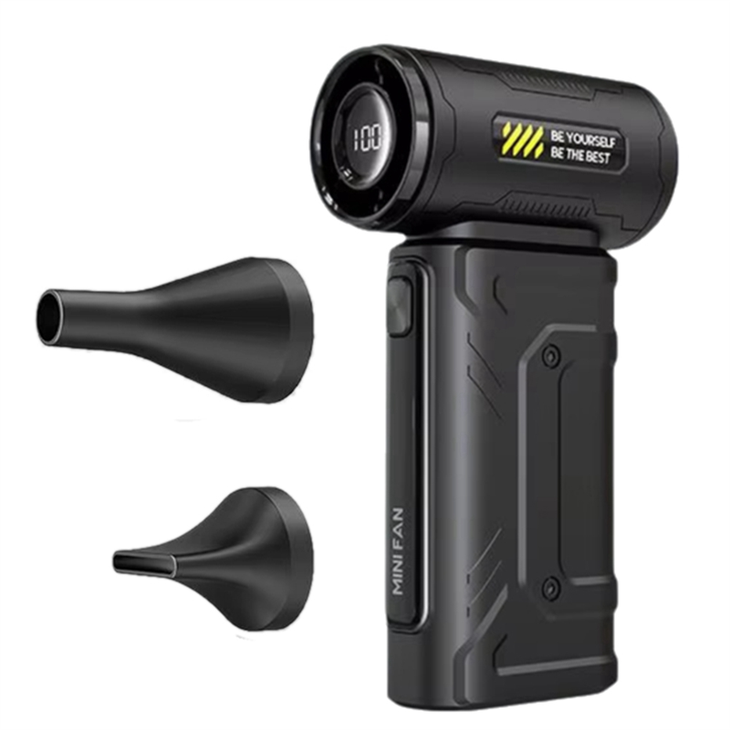 Handheld Air Blower Fan 6000 Mah Battery Display High Speed Brushless Fan Dust Blowing Violent Fan Portable