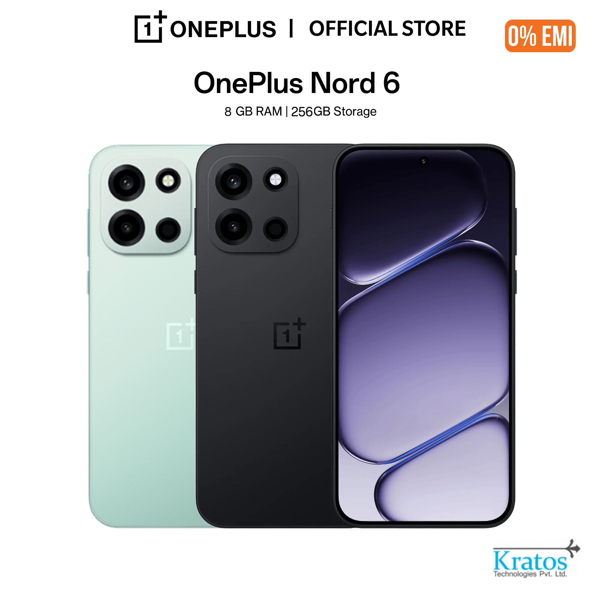 OnePlus Nord 6 | 8GB+256GB | Snapdragon 8S Gen 4 | Segment's First Stable 165FPS Gaming | Segment's Largest 7500MAH Battery | Most Complete IP Rating | Personalized AI