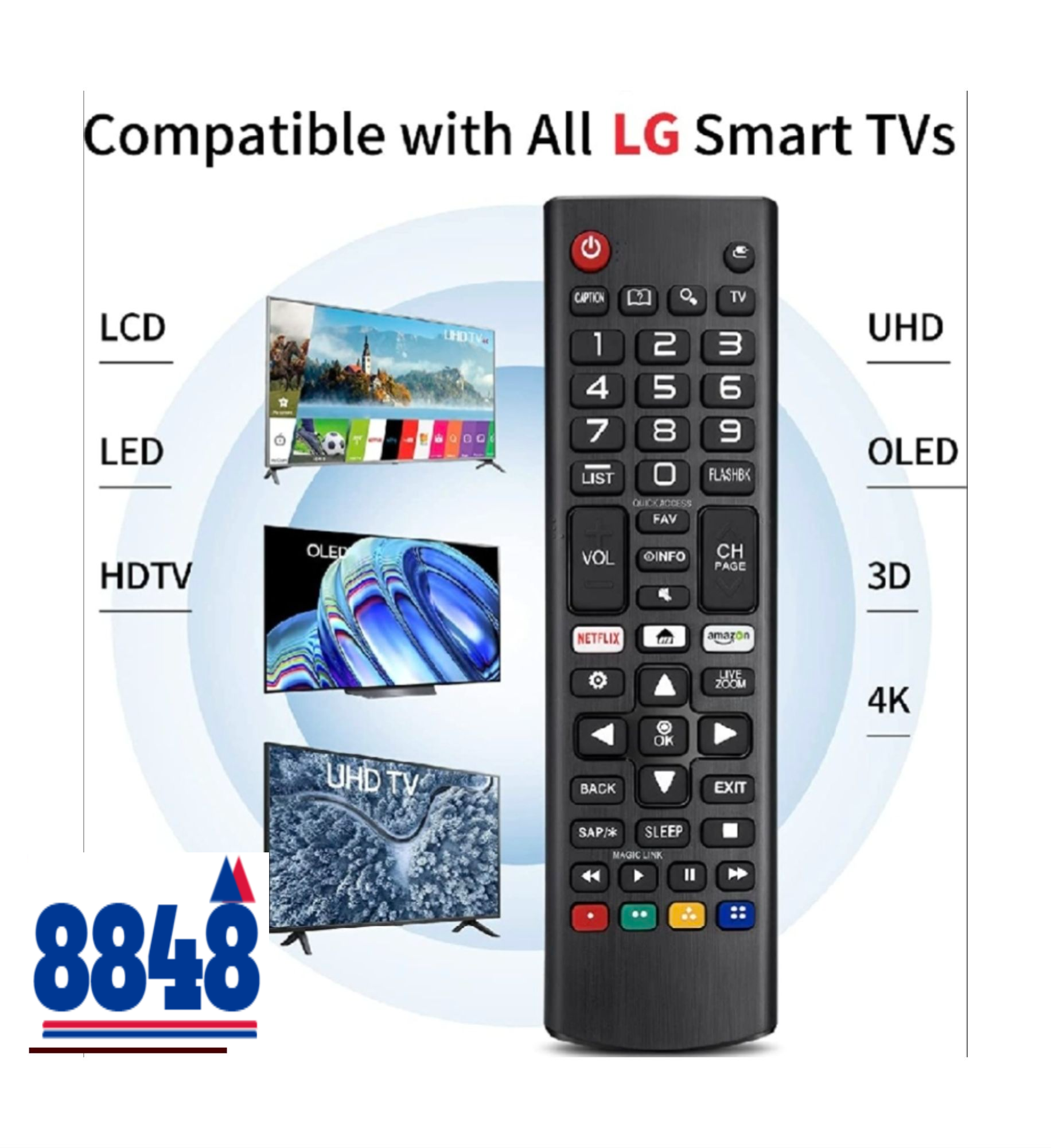LG Smart TV Remote I Remote Controller For All LG Smart TV With Netflix I Web OS | Premium Quality