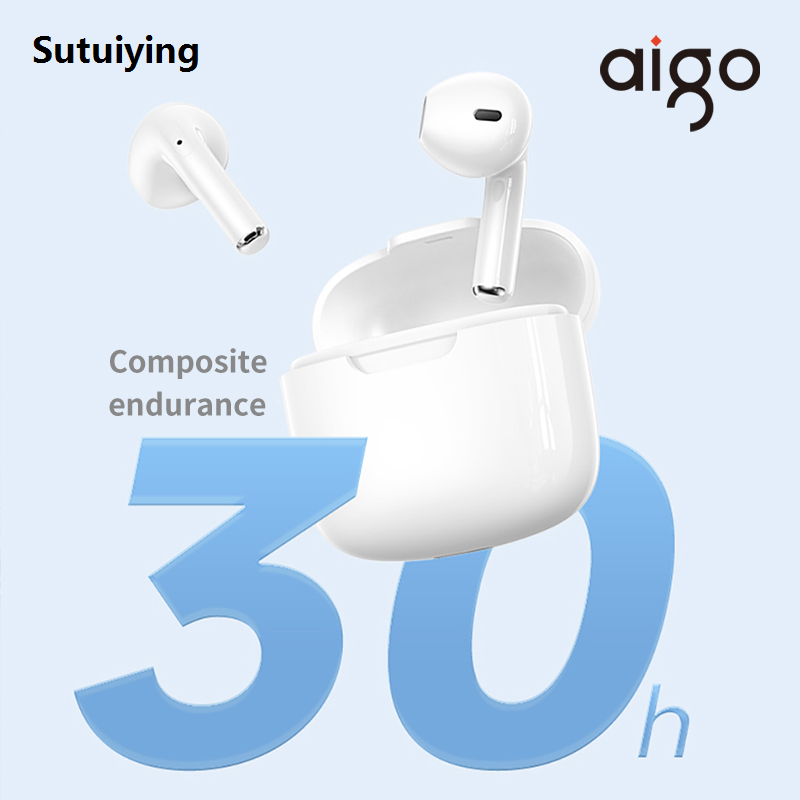 Sutuiying Aigo TJ35 True Wireless Bluetooth Earphones 2024 Sport ANC In-Ear 【2025 Version】 Headphone Upgrade Bluetooth 5.4 Low Latency For Gaming Headset