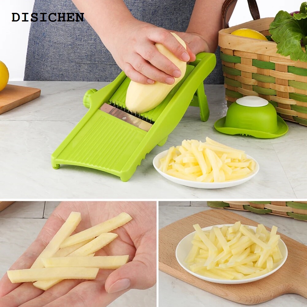 DISICHEN Sales promotion Multifunctional Grater Cutter Adjustable Vegetable Slicer Shredder Fruit Lemon Onion Potato Carrot Shredder Kitchen Accessories