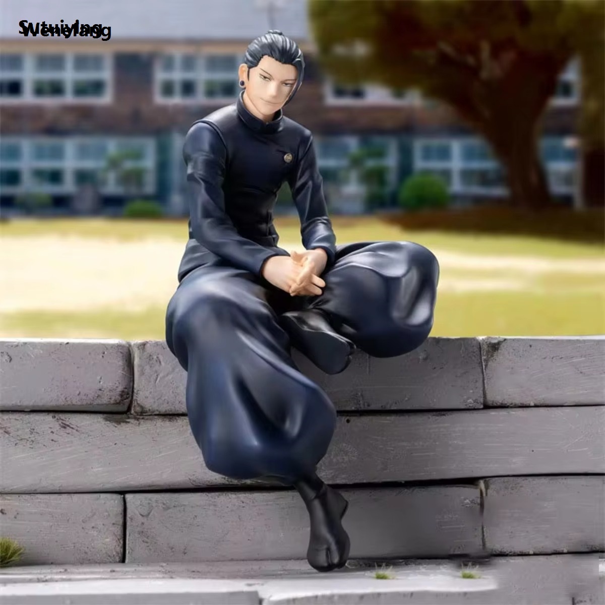 Wenefang Sutuiying Anime Jujutsu Kaisen Satoru Gojo Geto Suguru Figures Model Toys Sitting Bargain price Hot Selling Posture Action Figure Collection Gift Desktop Decoration