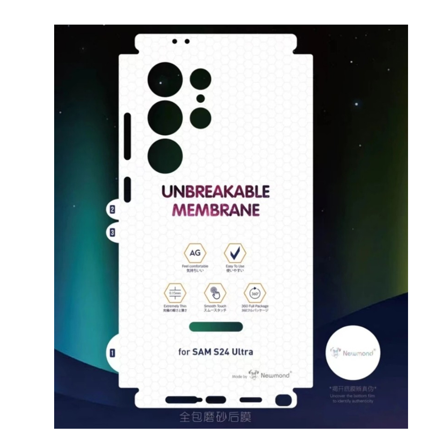 Back Sticker for Samsung Galaxy S23 Ultra / S24 Ultra / S25 Ultra / S26 Ultra 5G - Frosted Matte Hydrogel Film Back & side Protector