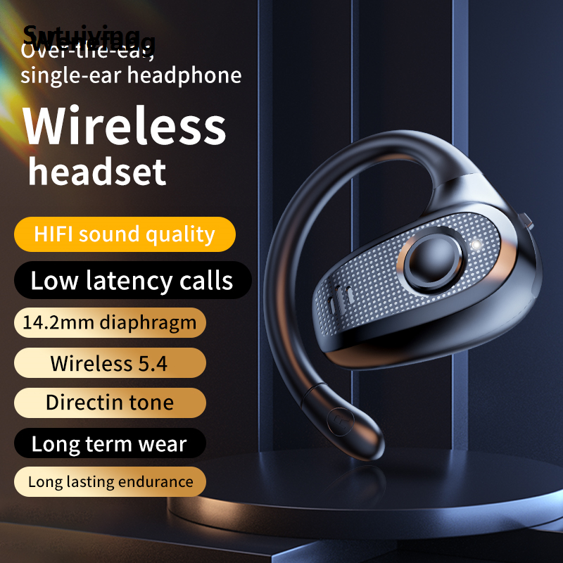 Wenefang Sutuiying Z66 wireless ear-hook Bluetooth headset, non-in-ear, open-type Portable single-ear long-life headphon general sports and fitness earphone