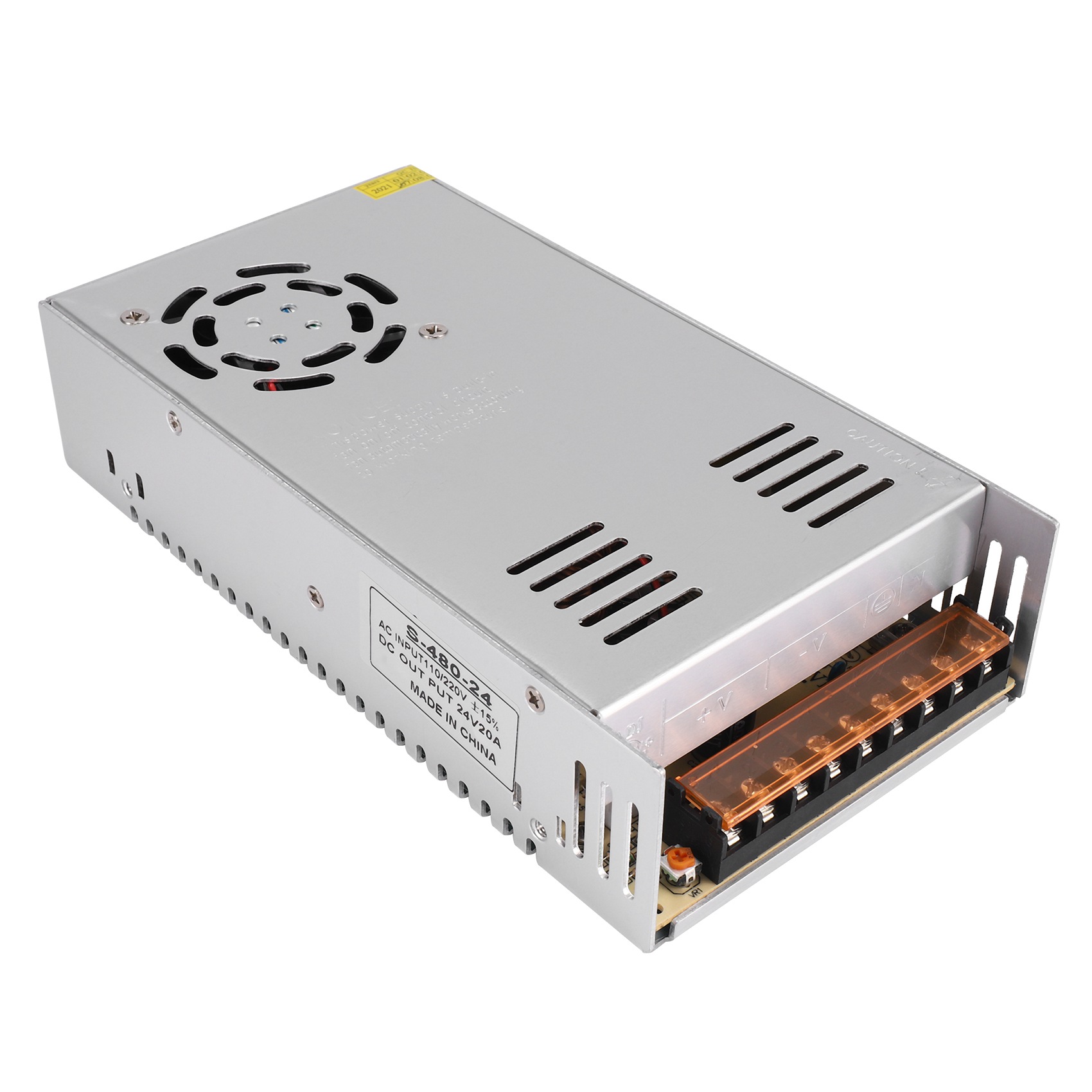 AC 110V / 220V to DC 24V 20A 480W Voltage Transformer Switch for LED stripe
