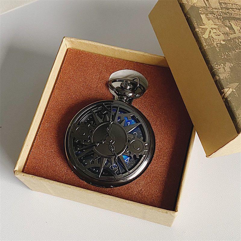 【New Pruduct】Vintage Flip Necklace Watch Starry Sky Sci-Fi Style Dial Time-Telling Men's Birthday Gift [Top-notch quality]