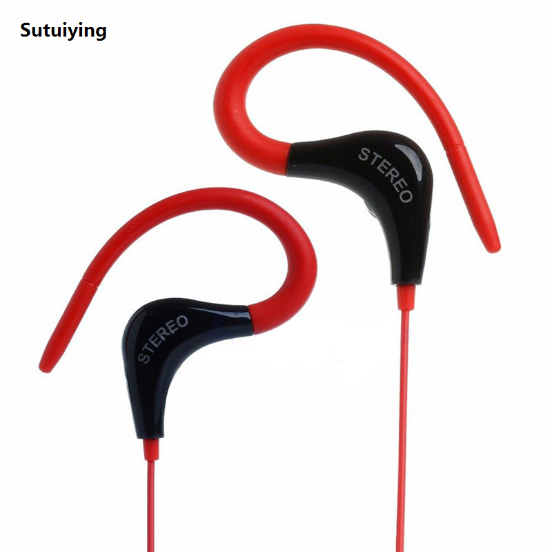 Sutuiying 【Best value for money】3.5mm Sport In-Ear Earphones 2025 Bass Stereo Hook In-Ear Headset Earbuds With Mic