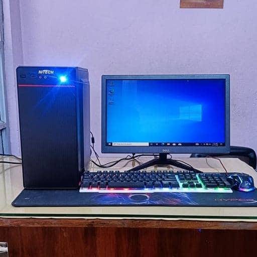 Assemble WIFI Desktop PC i3 4th Generation 4 GB RAM 128GB SSD 19" Monitor Rgb Keyboard & Mouse