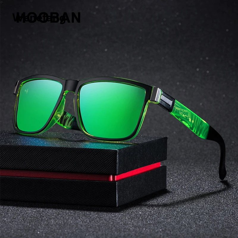 Wenefang Brand Polarized Sunglasses Men Women Driver Shades Male Vintage Sun Glasses Men square Mirror Summer UV400 Glasses